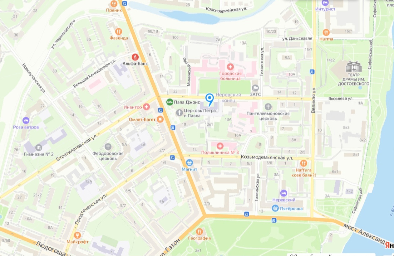 Карта местности